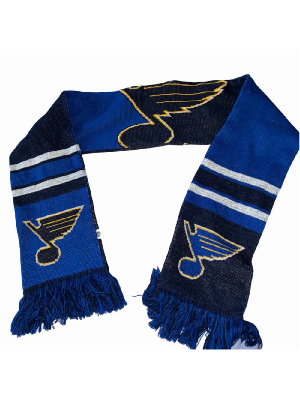 Men's FOCO NHL St. Louis Blues Scarf One Size Blue and Black - Picture 2 of 3